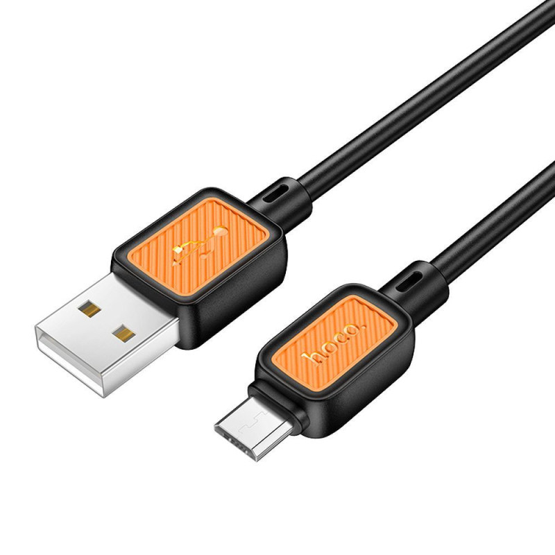 Cable USB A to Micro USB Hoco 2,4A 1 m X108 black