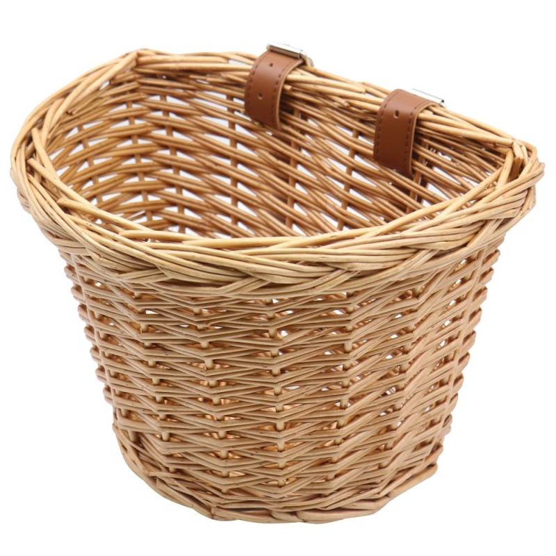 Willow front bicycle basket FSBKT-131-1 wood color