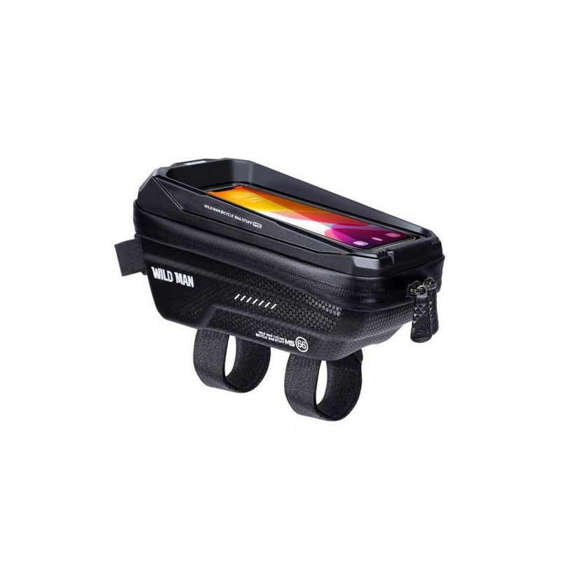WILDMAN traveling bag for bike frame with zipper 1,2L (4 "- 7") MS66 black WILDMAN traveling bag for bike frame with zipper 1,2L (4 "- 7") MS66 black
