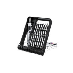 JAKEMY JM-8189A 32in1 Screwdriver with Precision Tweezers (Black)