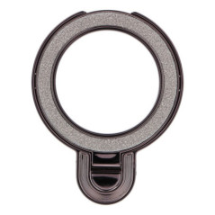 Phone stand CIRCLE GLITTER - stick-on - black