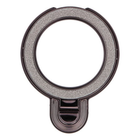 Phone stand CIRCLE GLITTER - stick-on - black