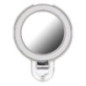 Phone stand CIRCLE MIRROR - stick-on - silver