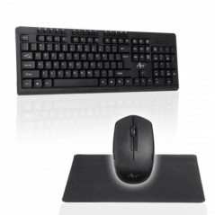 ART wireless computer set keyboard QWERTY + mouse  + mousepad 2