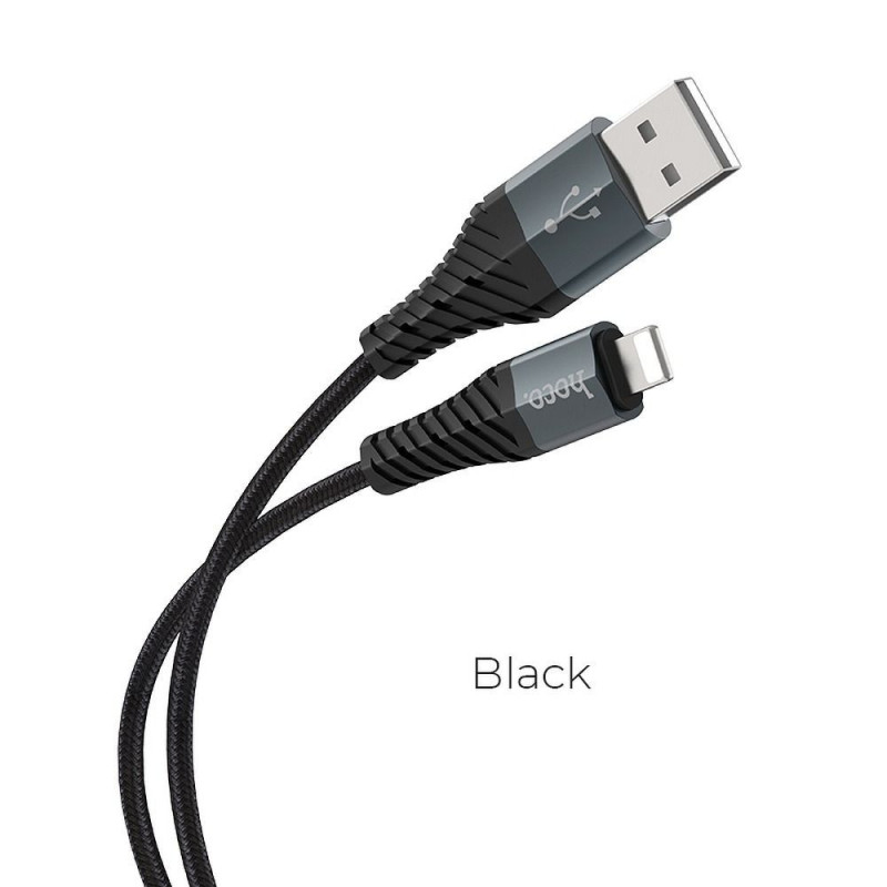 Cable USB A to Lightning Hoco 2,4A 1 m X38 black