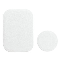 Badget for magnet car holder leather white