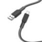 Cable USB A to Micro USB Hoco 2,4A 1 m X69 black white