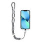 CRYSTAL DIAMOND Phone lanyard, Phone pendant / cord length 74cm (37cm in the loop) / on neck - black CRYSTAL DIAMOND Phone lanyard, Phone pendant / cord length 74cm (37cm in the loop) / on neck - black