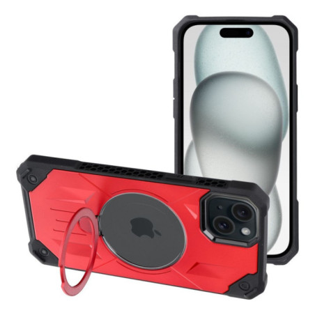 ARMOR MAG COVER case compatible with MagSafe for IPHONE 15 Plus red