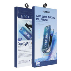 6D Pro Veason Easy-Install Glass + Applicator  - for Iphone 13 Pro Max / 14 Plus black