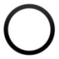 Universal round plate / magnet ring compatible with MagSafe black