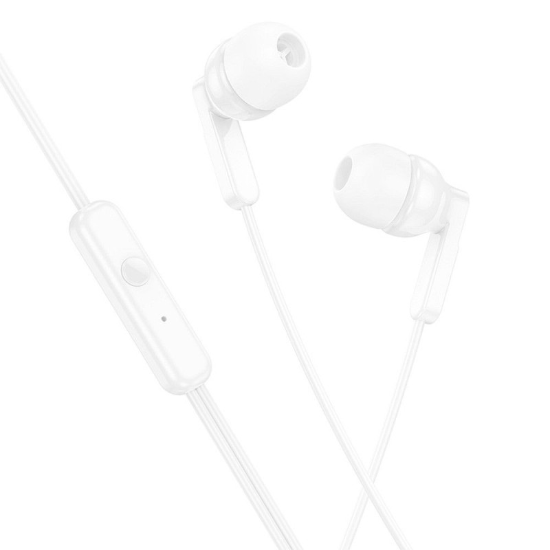 HOCO wire earphones Jack 3,5 mm with microphone M121 white HOCO wire earphones Jack 3,5 mm with microphone M121 white