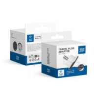 Premium  travel adapter GO TO Europe (Type E) 16A white