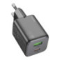 Phone charger Hoco USB A + USB C QC3.0 PD 3A 20W N41 black Phone charger Hoco USB A + USB C QC3.0 PD 3A 20W N41 black