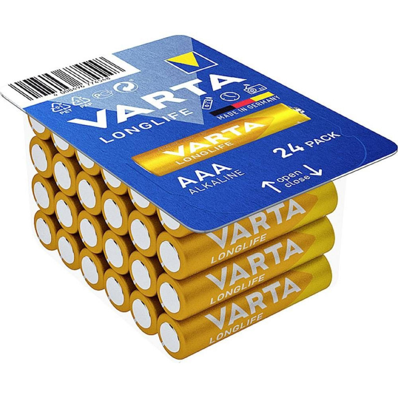 VARTA alkaline battery R3 (AAA) Longlife 24 pcs VARTA alkaline battery R3 (AAA) Longlife 24 pcs