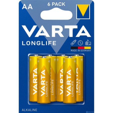 VARTA alkaline battery R6 (AA) Longlife 6 pcs