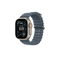 Watch Apple Watch Ultra 3 (2025) 5G 49mm Natural Titanium Case with Ocean Band - Anchor Blue