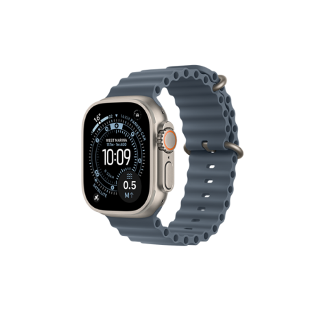 Watch Apple Watch Ultra 3 (2025) 5G 49mm Natural Titanium Case with Ocean Band - Anchor Blue