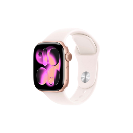 Watch Apple Watch Series 11 (2025) GPS 42mm Rose Gold Aluminium Case with Sport Band S/M - Light Blush