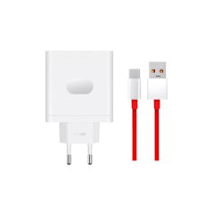 OnePlus 100W USB-A SuperVooc  Adapter + Cable - White