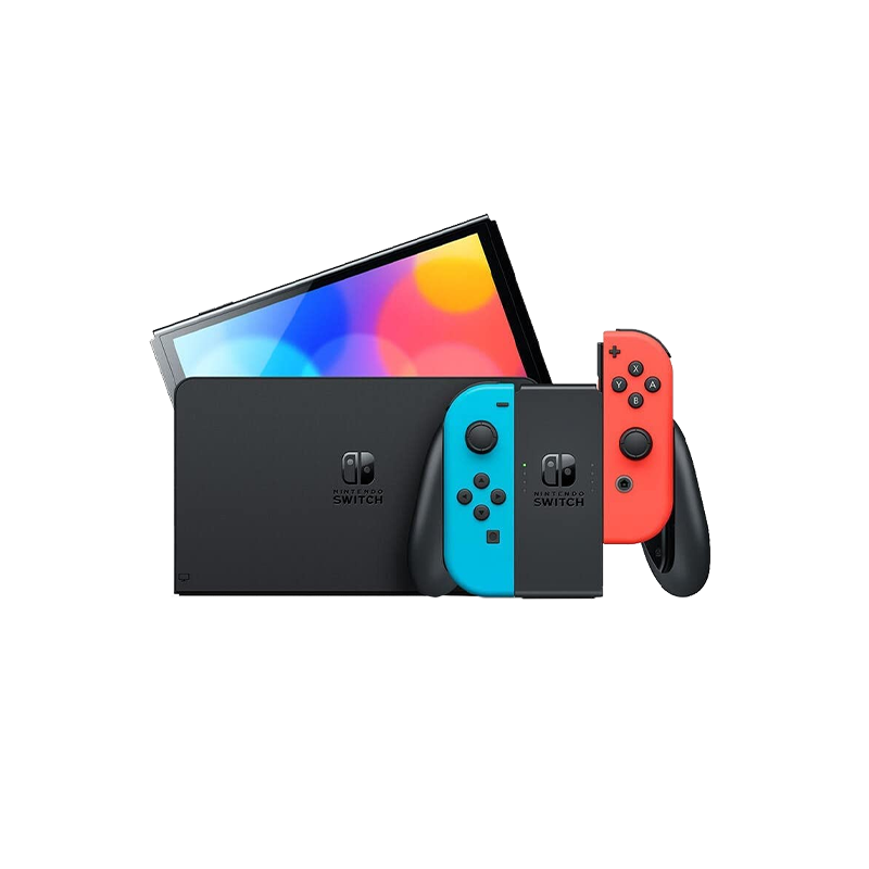 Nintendo Switch OLED Console Neon Red / Blue