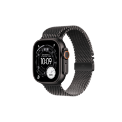 Watch Apple Watch Ultra 3 (2025) 5G 49mm Black Titanium Case with Black Titanium Milanese Loop M - Black