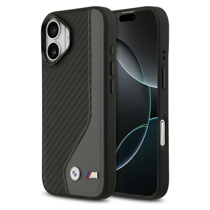 BMW case for IPHONE 17 compatible with MagSafe BMHMP17S25PCCSCAK (PU Carbon Logo) anthracite BMW case for IPHONE 17 compatible with MagSafe BMHMP17S25PCCSCAK (PU Carbon Logo) anthracite