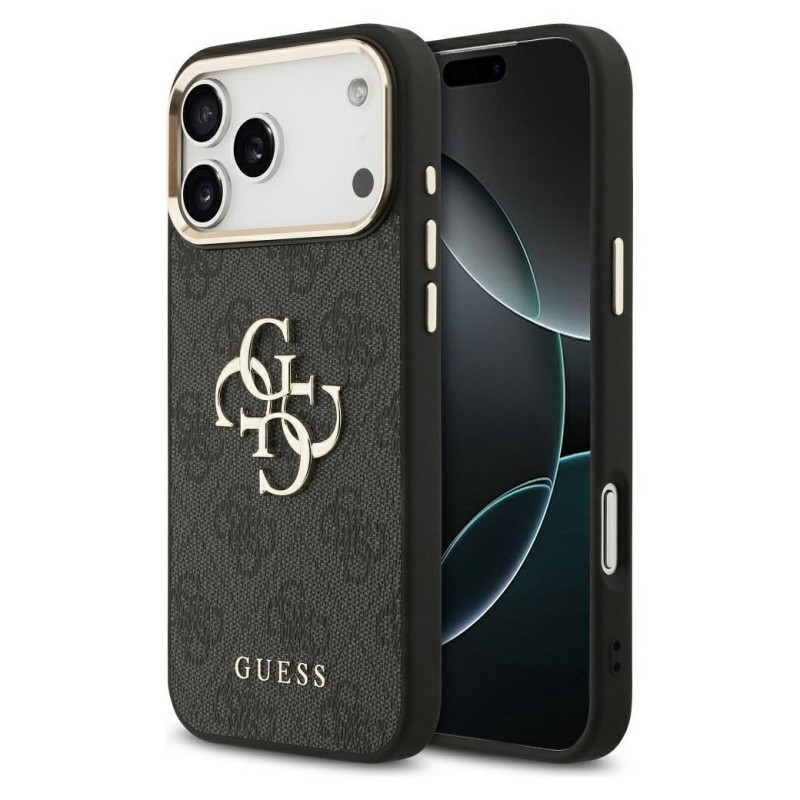 GUESS case for IPHONE 17 Pro Max GUHCP17X4GMGCGR (PU W/ Big 4G Classic Logo) gold black GUESS case for IPHONE 17 Pro Max GUHCP17X4GMGCGR (PU W/ Big 4G Classic Logo) gold black