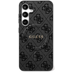 GUESS case for SAMSUNG S25 FE compatible with MagSafe GUHMS25FEG4GFRK (Ring Classic Logo) black
