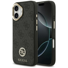 GUESS case for IPHONE 17 compatible with MagSafe GUHMP17SP4GRMDEK (PU W/ 4G Strass Logo) black