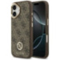 GUESS case for IPHONE 17 compatible with MagSafe GUHMP17SP4GRMDEW (PU W/ 4G Strass Logo) brown