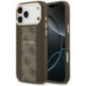 GUESS case for IPHONE 17 Pro Max compatible with MagSafe GUHMP17XPG4SEMCW (PU W/ 4G Stripe) brown