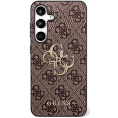 GUESS case for SAMSUNG S25 FE GUHCS25FE4GMGGR (PU Leather 4G Metal Logo) black