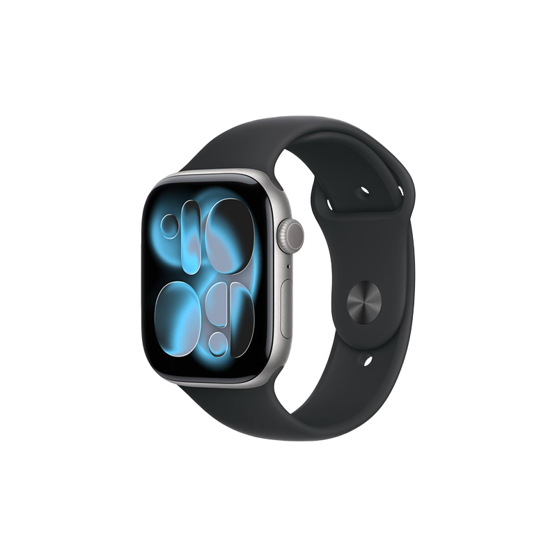 Watch Apple Watch Series 11 (2025) GPS 46mm Space Grey Aluminium Case with Sport Band S/M - Black