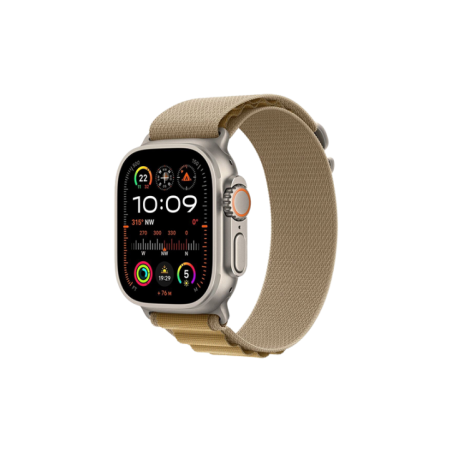 Watch Apple Watch Ultra 2 (2024) LTE 49mm Natural Titanium Case with Alpine Loop M - Almond