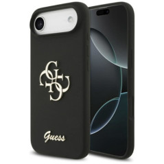 GUESS case for IPHONE 17 Air GUHCP17MSC4GSMK (Silicone W/ Big 4G Script) black