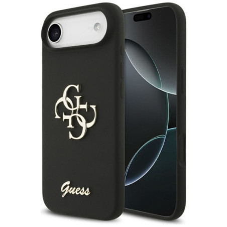GUESS case for IPHONE 17 Air GUHCP17MSC4GSMK (Silicone W/ Big 4G Script) black