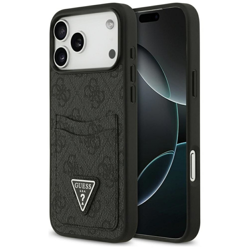 GUESS case for IPHONE 17 Pro Max GUHCP17XP4TPK (4G Double Card Triangle) black