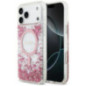 GUESS case for IPHONE 17 Pro Max compatible with MagSafe GUHMP17XRGRGEP (Resin Bottom Glitter) pink