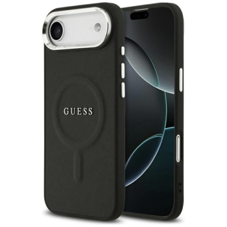 GUESS case for IPHONE 17 Air compatible with MagSafe GUHMP17MPSAREGSK (PU W/ Classic Logo) black