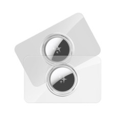 DUX DUCIS card-shaped protective case for AirTag 2 pcs transparent + black
