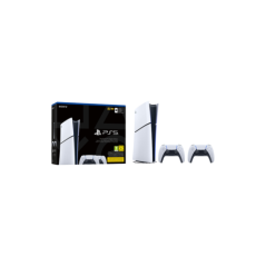 Sony PlayStation 5 Slim Digital Edition 1TB  with 2 Dualsense Controller - White