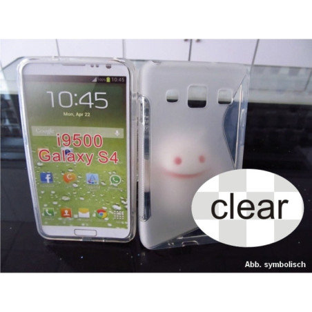 BackCase Wave transparent für Samsung i9500 Galaxy S4