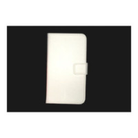 Ledertasche FLIP SLIMLINE ULTIMATE WALLET SERIES mit Standfunktion white für Samsung i9500 Galaxy S4