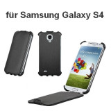 Ledertasche FLIP GAZETARO ULTIMATE SERIES schwarz für Samsung i9500 Galaxy S4
