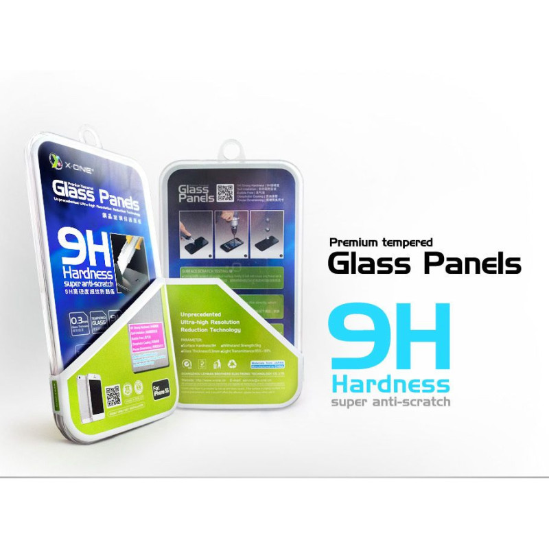 X-ONE GLASS PANEL 9H - Displayschutz aus sehr kratzfestem Sicherheitsglas für Samsung i9190 / i9195 Galaxy S4 mini
