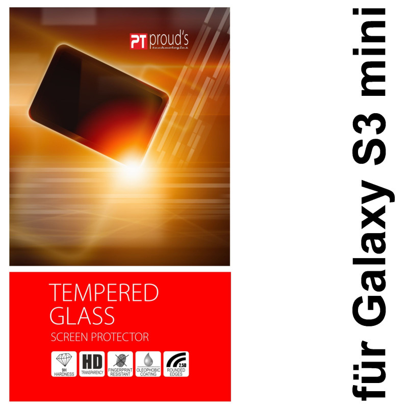 Display-Schutzfolie TEMPERED GLASS für Samsung i8190 / i8200 Galaxy S3 mini