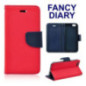 FLIP BOOK CASE FANCY DIARY rot/dunkelblau für Sony Xperia Z5|