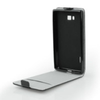 Ledertasche FLIP SLIMLINE FLEXI SERIES schwarz für Sony Xperia L|
