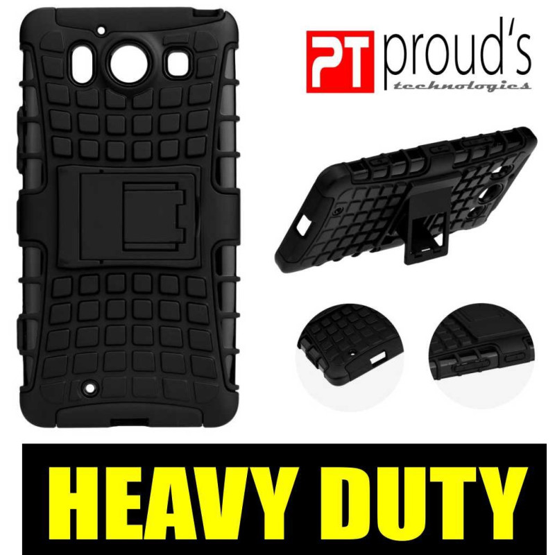 HEAVY DUTY DUAL PROTECT CASE schwarz für Samsung G925 Galaxy S6 Edge|